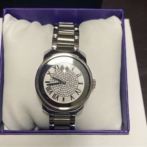 Ladies Movado Esperanza Diamond Bezel Stainless Steel Watch